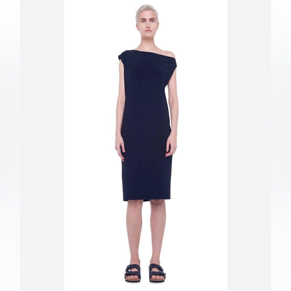 Norma Kamali Drop Shoulder Dress
